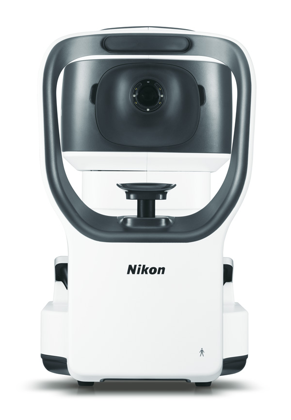 Front view of the RetinaStation automatic fundus camera